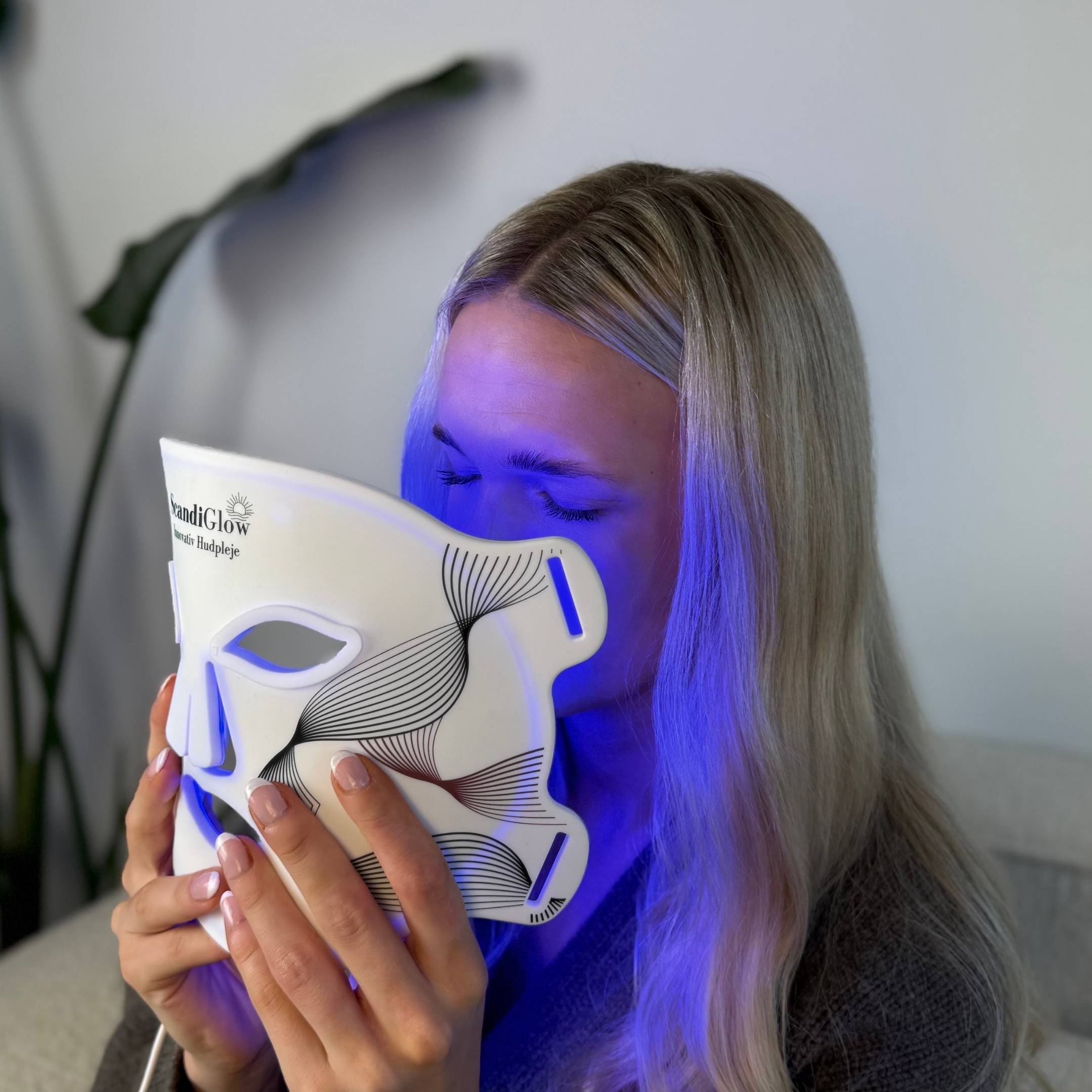 ScandiGlow Lysterapi Maske med blåt lys